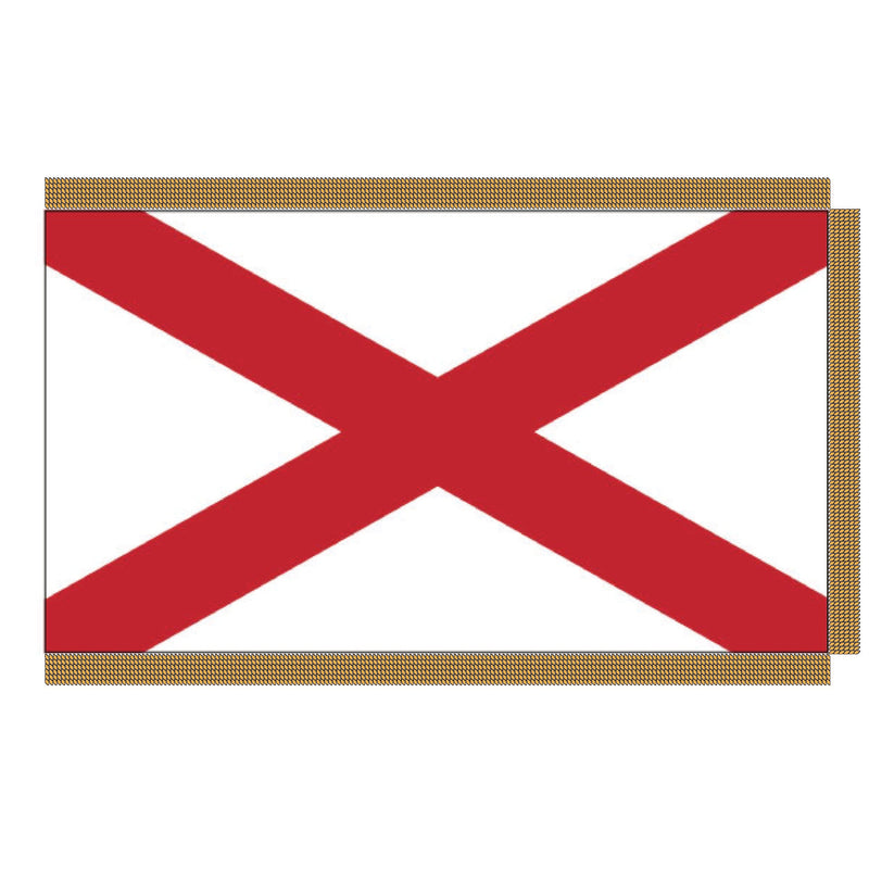 Load image into Gallery viewer, 4' x 6' Pole Hem and Fringe Nylon State Flags