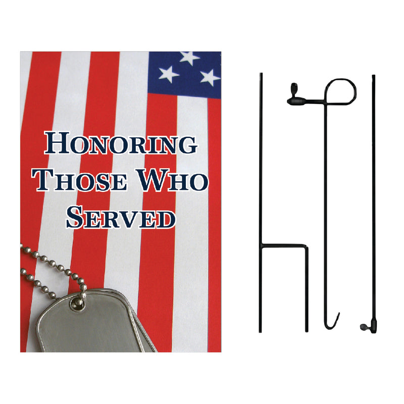 Load image into Gallery viewer, D369 Tags and Flag - Garden Flag