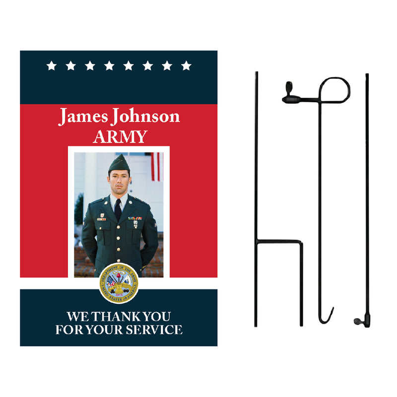 Load image into Gallery viewer, D445 Thank You Hometown Hero - Garden Flag