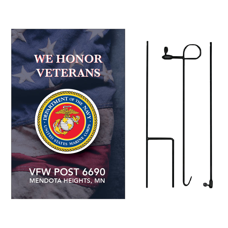 Load image into Gallery viewer, D501 We Honor Veterans Hometown Hero - Garden Flag