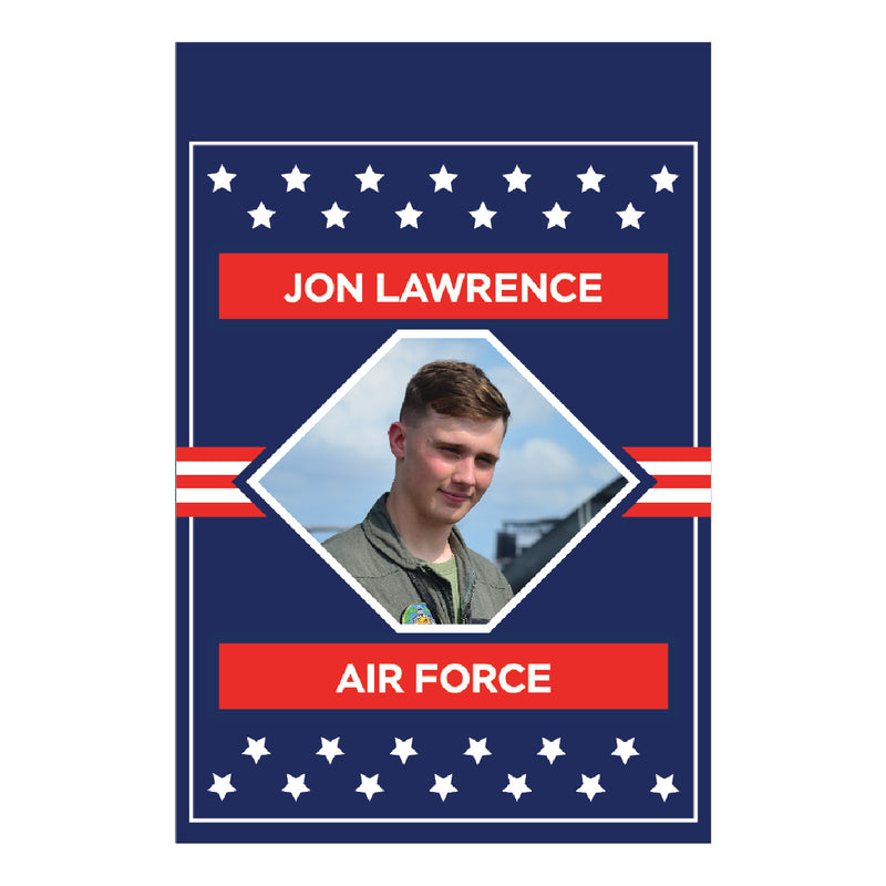 Load image into Gallery viewer, D548 Flag Stars Hometown Hero - Garden Flag