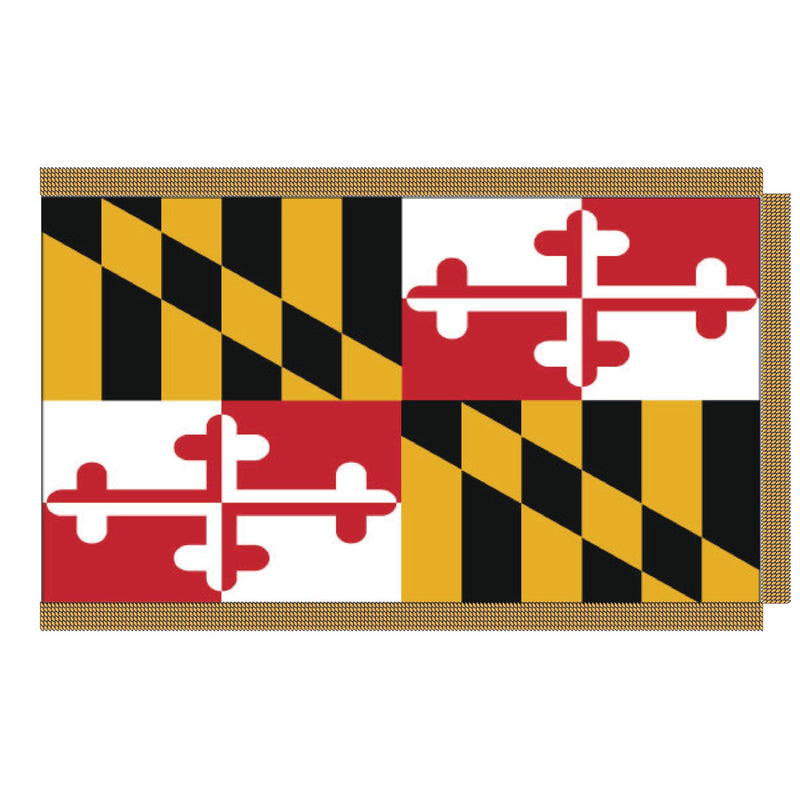 Load image into Gallery viewer, 4' x 6' Pole Hem and Fringe Nylon State Flags