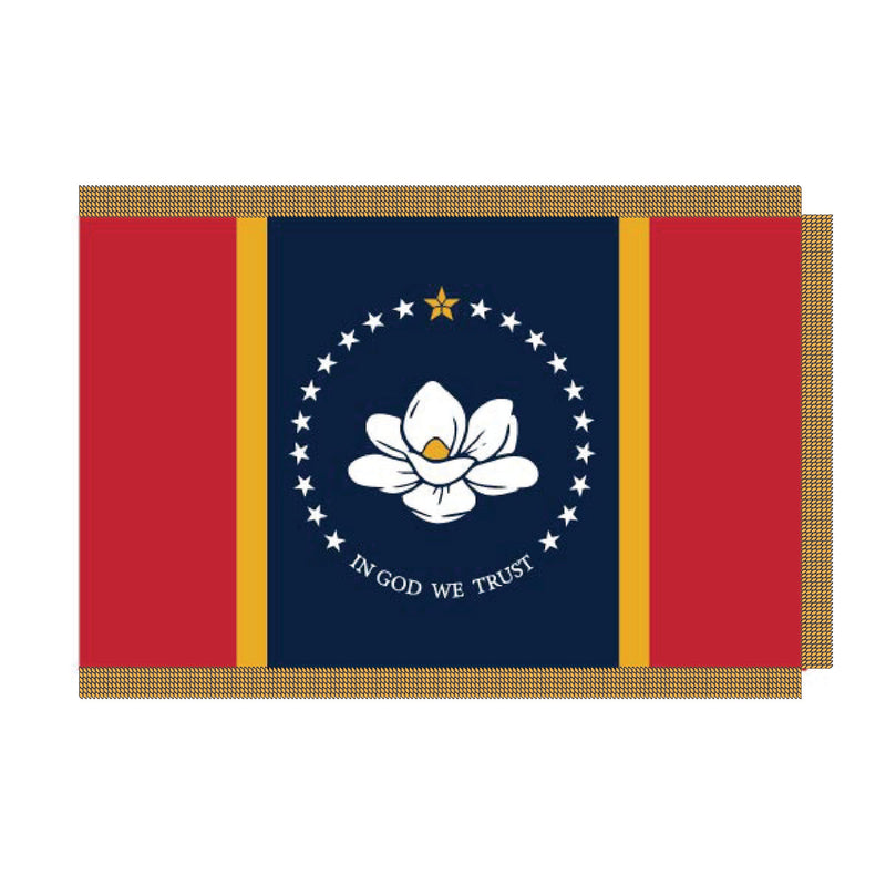 Load image into Gallery viewer, 4' x 6' Pole Hem and Fringe Nylon State Flags