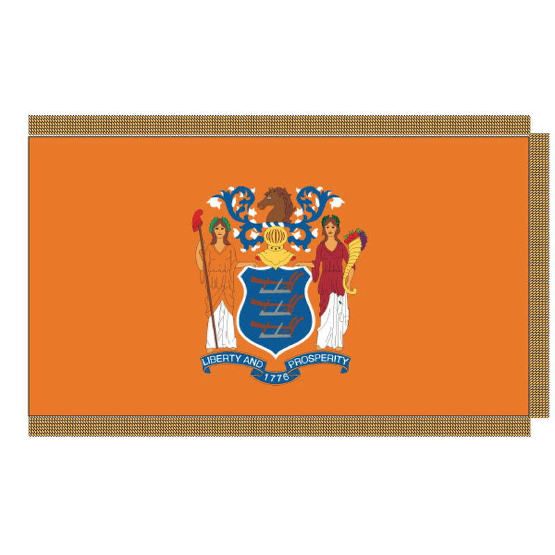 Load image into Gallery viewer, 4' x 6' Pole Hem and Fringe Nylon State Flags