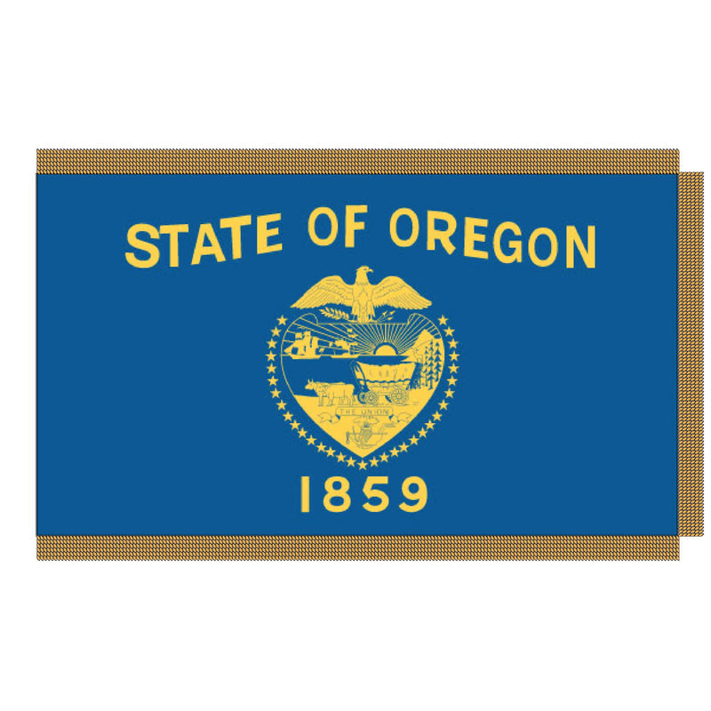 Load image into Gallery viewer, 4' x 6' Pole Hem and Fringe Nylon State Flags