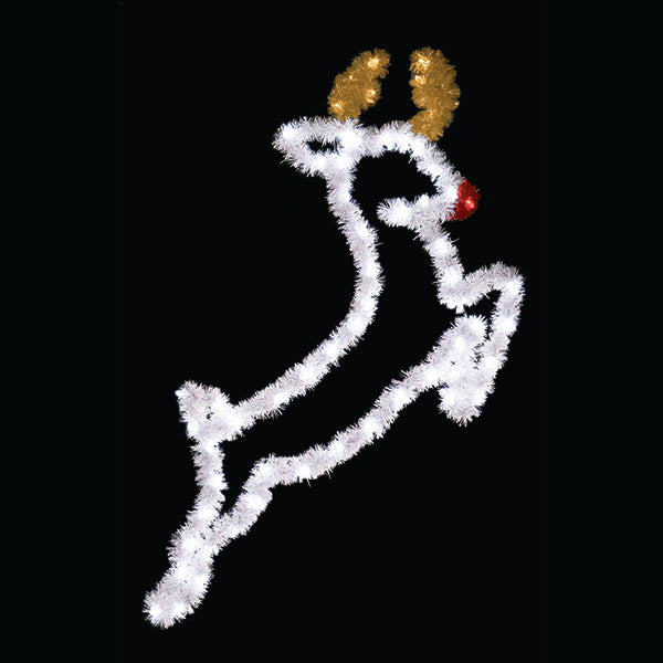Load image into Gallery viewer, 6 foot Reindeer Pole Mounted Decoration DazzLED