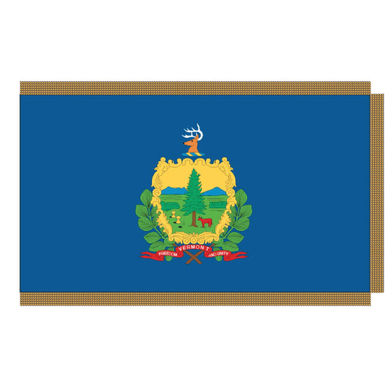 Load image into Gallery viewer, 4' x 6' Pole Hem and Fringe Nylon State Flags