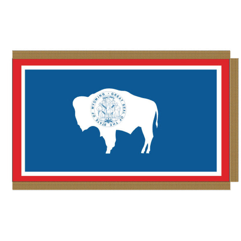 Load image into Gallery viewer, 4' x 6' Pole Hem and Fringe Nylon State Flags