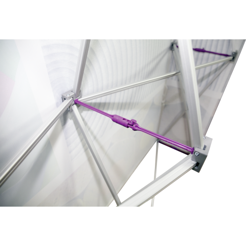 Load image into Gallery viewer, Hopup Tension Fabric Banner Stand - 3x3 Straight