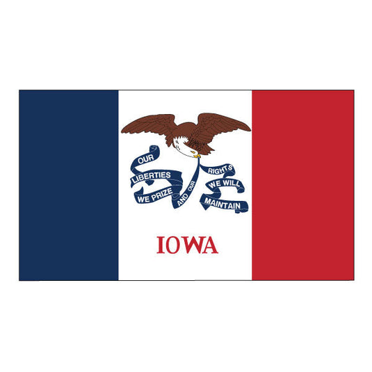 4' x 6' Polyester State Flags - Header & Grommets