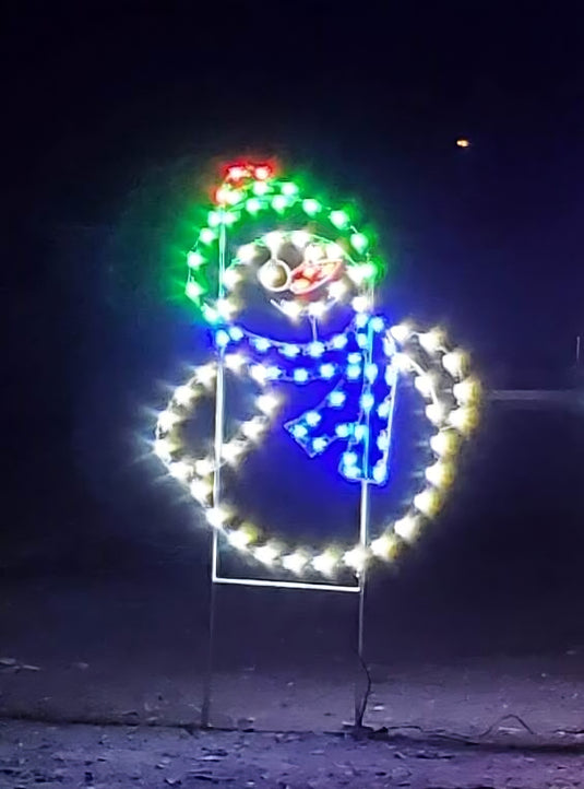 5' Snow Mom Silhouette Christmas Ground Mounted Decoration