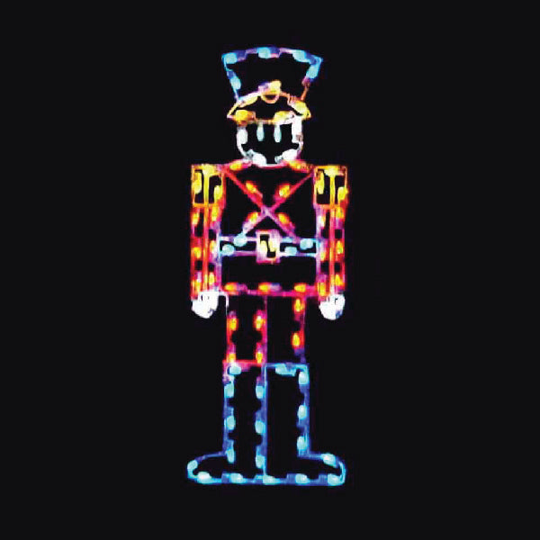 5 ft. Nutcracker Silhouette Christmas Pole Mounted Decoration
