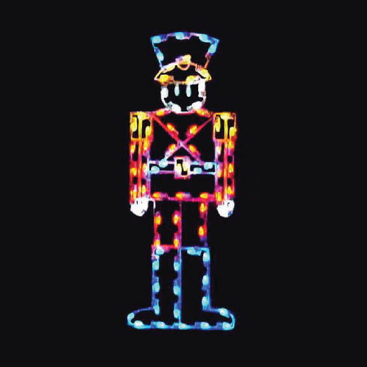 5 ft. Nutcracker Silhouette Christmas Pole Mounted Decoration