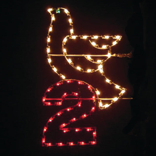 5 ft. 12 Days of Christmas - Full Set - Silhouette Christmas Pole Mounted Decoration