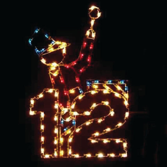 5 ft. 12 Days of Christmas - Full Set - Silhouette Christmas Pole Mounted Decoration