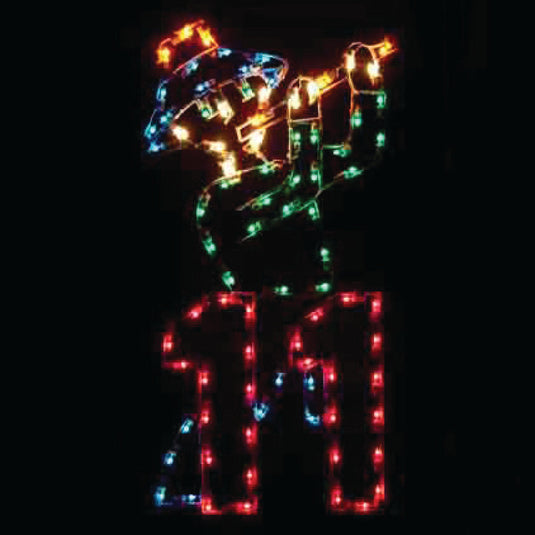 5 ft. 12 Days of Christmas - Full Set - Silhouette Christmas Pole Mounted Decoration