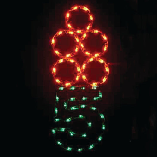5 ft. 12 Days of Christmas - Full Set - Silhouette Christmas Pole Mounted Decoration