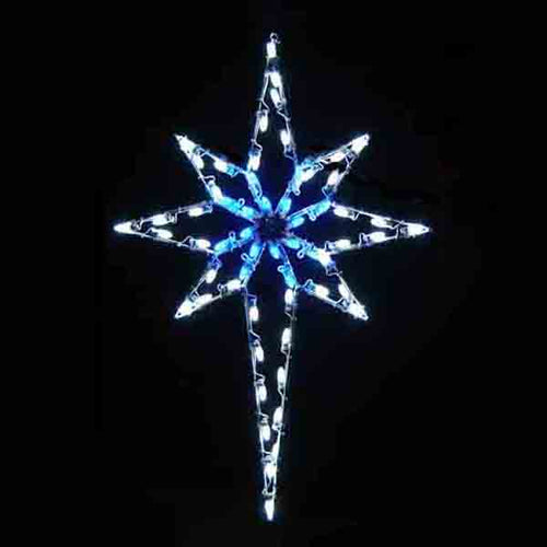 5 ft. Deluxe Star of Bethlehem Silhouette Christmas Pole Mounted Decoration