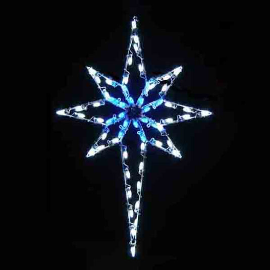 5 ft. Deluxe Star of Bethlehem Silhouette Christmas Pole Mounted Decoration