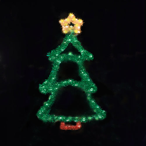 6 ft. Christmas Tree Garland Christmas Pole Mounted Decoration