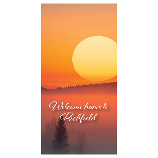 D749 Welcome Home - Pole Banner