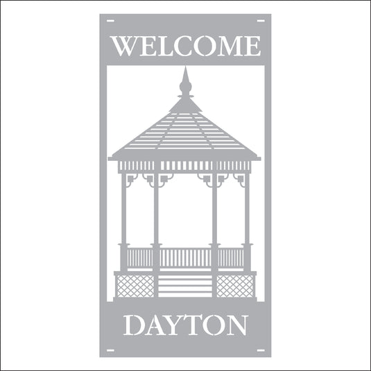 M121 Gazebo - Metal Pole Banner