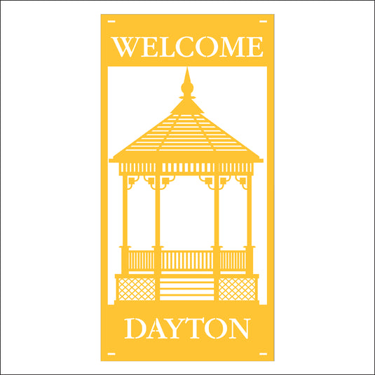 M121 Gazebo - Metal Pole Banner