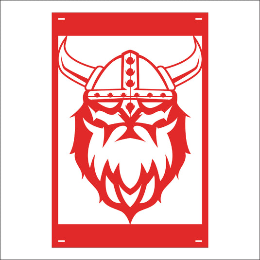 M132 Mascot Vikings - Metal Pole Banner