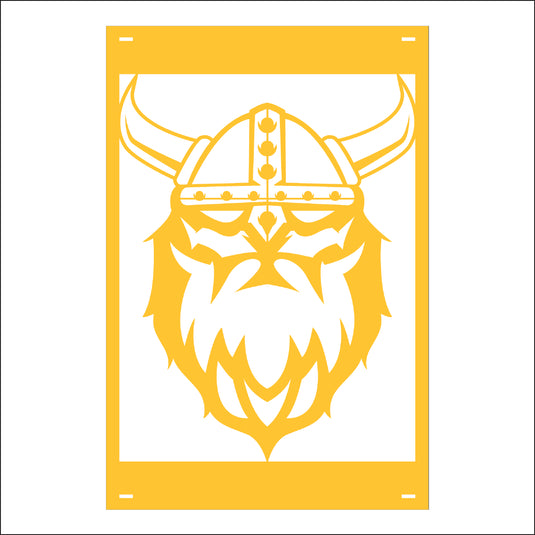 M132 Mascot Vikings - Metal Pole Banner