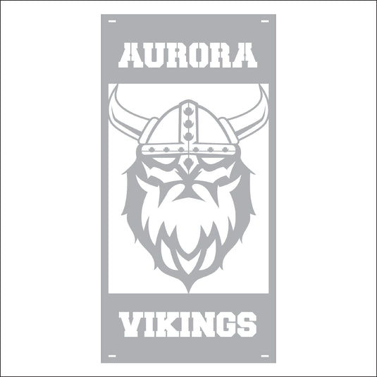 M132 Mascot Vikings - Metal Pole Banner