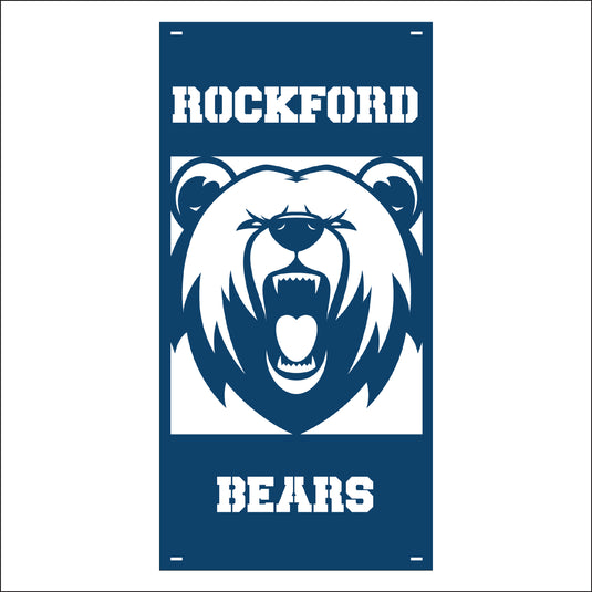 M137 Mascot Bears - Metal Pole Banner