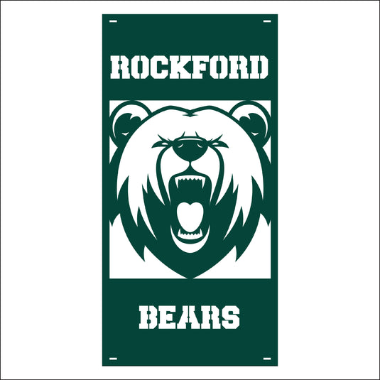M137 Mascot Bears - Metal Pole Banner