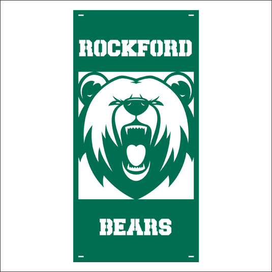 M137 Mascot Bears - Metal Pole Banner