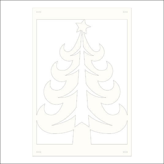 M140 Christmas Tree - Metal Pole Banner