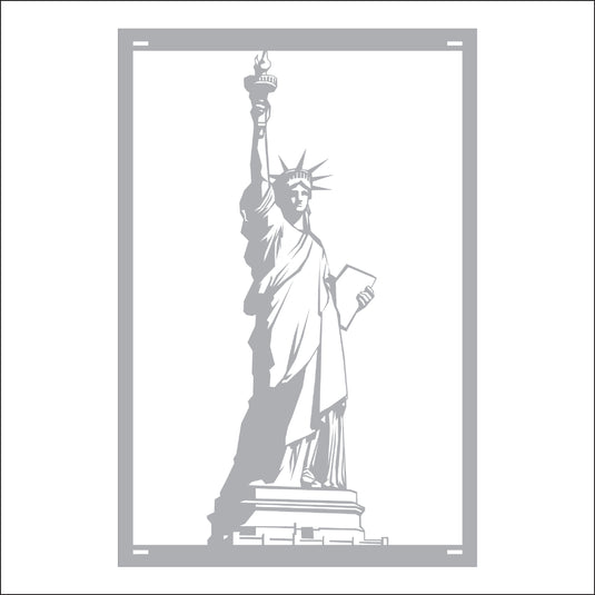 M146 Lady Liberty - Metal Pole Banner