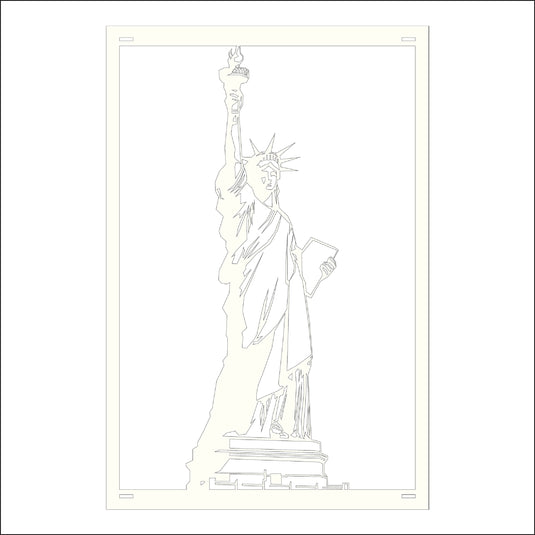 M146 Lady Liberty - Metal Pole Banner