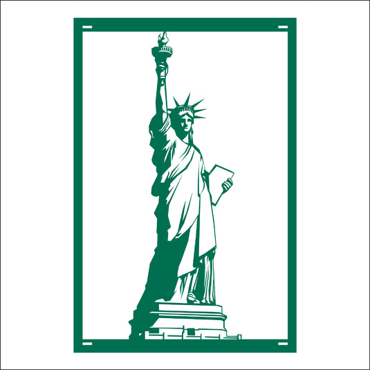 M146 Lady Liberty - Metal Pole Banner