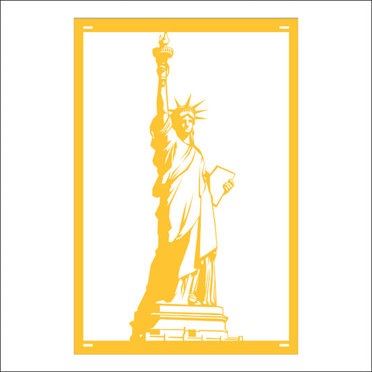M146 Lady Liberty - Metal Pole Banner