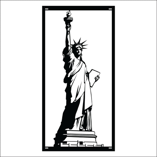 M146 Lady Liberty - Metal Pole Banner
