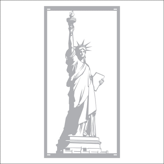 M146 Lady Liberty - Metal Pole Banner