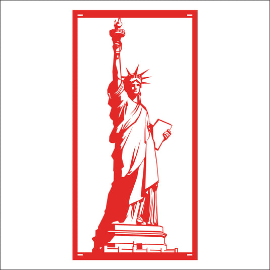 M146 Lady Liberty - Metal Pole Banner