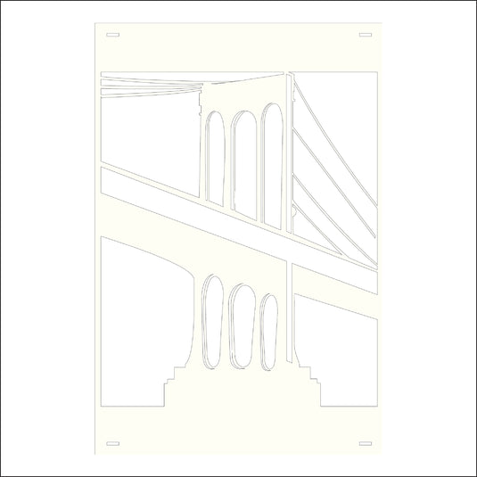 M151 Suspension Bridge - Metal Pole Banner