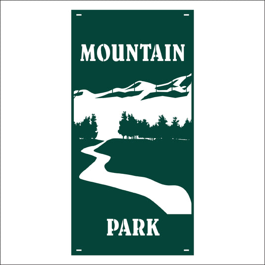 M152 Mountain River - Metal Pole Banner