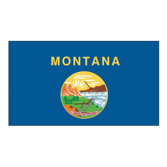 5' x 8' Nylon State Flags - Header & Grommets