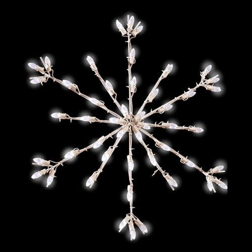 3 ft. Deluxe Snoburst Silhouette Christmas Pole Mounted Decoration