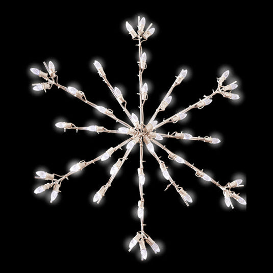 3 ft. Deluxe Snoburst Silhouette Christmas Pole Mounted Decoration