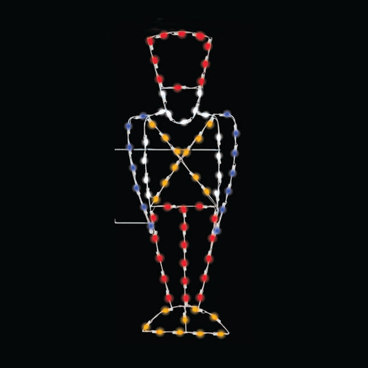 4 ft. Toy Soldier Silhouette Christmas Pole Mounted Decoration