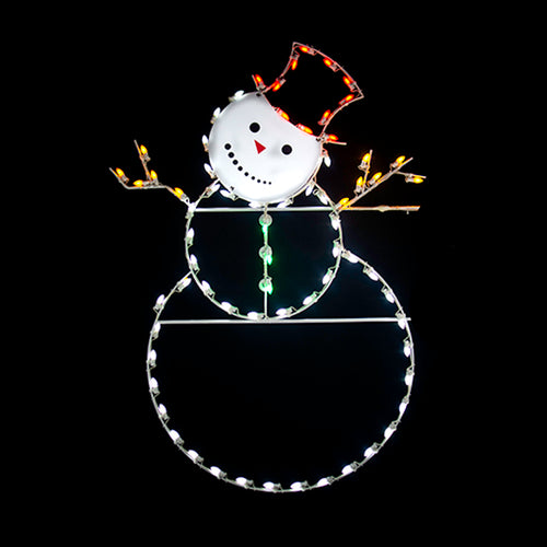 6 ft. Snowman Silhouette Christmas Pole Mounted Decoration