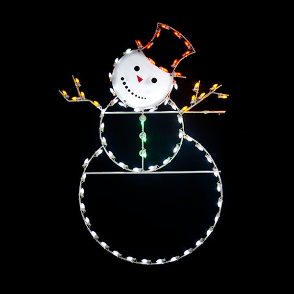 6 ft. Snowman Silhouette Christmas Pole Mounted Decoration