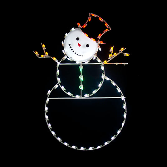 6 ft. Snowman Silhouette Christmas Pole Mounted Decoration